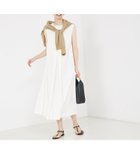 【カリテ/qualite】のリネンライクフロントタックワンピース オフホワイト|ID: prp329100004517718 ipo3291000000033827951
