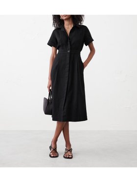 【バナナリパブリック ファクトリーストア/BANANA REPUBLIC FACTORY STORE】のBANANA REPUBLIC FACTORY STORE リネンブレンド ミディシャツワンピース 人気、トレンドファッション・服の通販 founy(ファニー) ファッション Fashion レディースファッション WOMEN ワンピース Dress シャツワンピース Shirt Dresses アクセサリー Accessories エレガント 上品 Elegant ショルダー Shoulder ドロップ Drop リネン Linen リラックス Relax |ID:prp329100004517722
