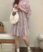 【スピーガ/SPIGA】のシフォンプリントティアードワンピース 人気、トレンドファッション・服の通販 founy(ファニー) ファッション Fashion レディースファッション WOMEN ワンピース Dress thumbnail ピンク|ID: prp329100004517749 ipo3291000000031932067