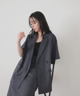 【リアン/Lian】のハーフスリーブテーラージャケット 人気、トレンドファッション・服の通販 founy(ファニー) ファッション Fashion レディースファッション WOMEN アウター Coat Outerwear ジャケット Jackets |ID:prp329100004517764