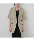 【リアン/Lian】のハーフスリーブテーラージャケット 人気、トレンドファッション・服の通販 founy(ファニー) ファッション Fashion レディースファッション WOMEN アウター Coat Outerwear ジャケット Jackets thumbnail ベージュ|ID: prp329100004517764 ipo3291000000031932159