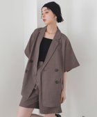 【リアン/Lian】のハーフスリーブテーラージャケット 人気、トレンドファッション・服の通販 founy(ファニー) ファッション Fashion レディースファッション WOMEN アウター Coat Outerwear ジャケット Jackets thumbnail ブラウン|ID: prp329100004517764 ipo3291000000031932161