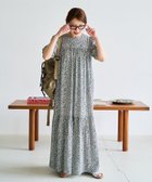 【フリークスストア/FREAK'S STORE】の花柄 マキシ 半袖 ワンピース【限定展開】 25SS ネイビー|ID:prp329100004517765