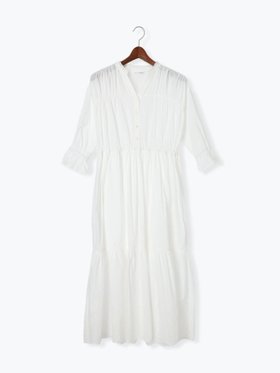【テチチ/Te chichi】のカットワーク刺繍ティアードワンピース《2025summer catalog item》 人気、トレンドファッション・服の通販 founy(ファニー) ファッション Fashion レディースファッション WOMEN ワンピース Dress 2025年 2025 2025春夏・S/S Ss,Spring/Summer,2025 ギャザー Gather スキッパー Skipper ティアードワンピース Tiered Dress ワーク Work エレガント 上品 Elegant 夏 Summer 雑誌 Magazine |ID:prp329100004517778