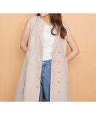 【クイーンズ コート/QUEENS COURT】のリネンライクシャンブレージレワンピース≪手洗い可能≫ ベージュ|ID: prp329100004517782 ipo3291000000031932344