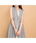 【クイーンズ コート/QUEENS COURT】のリネンライクシャンブレージレワンピース≪手洗い可能≫ ライトグレー|ID: prp329100004517782 ipo3291000000031932346