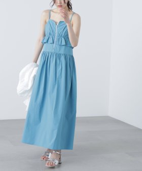 【フリーズマート/FREE'S MART】のペプラムキャミティアードワンピース 人気、トレンドファッション・服の通販 founy(ファニー) ファッション Fashion レディースファッション WOMEN ワンピース Dress キャミワンピース Cami Dress サマー Summer タイプライター Typewriter ドレス Dress ノースリーブ No Sleeve フロント Front ペプラム Peplum 夏 Summer |ID:prp329100004517791