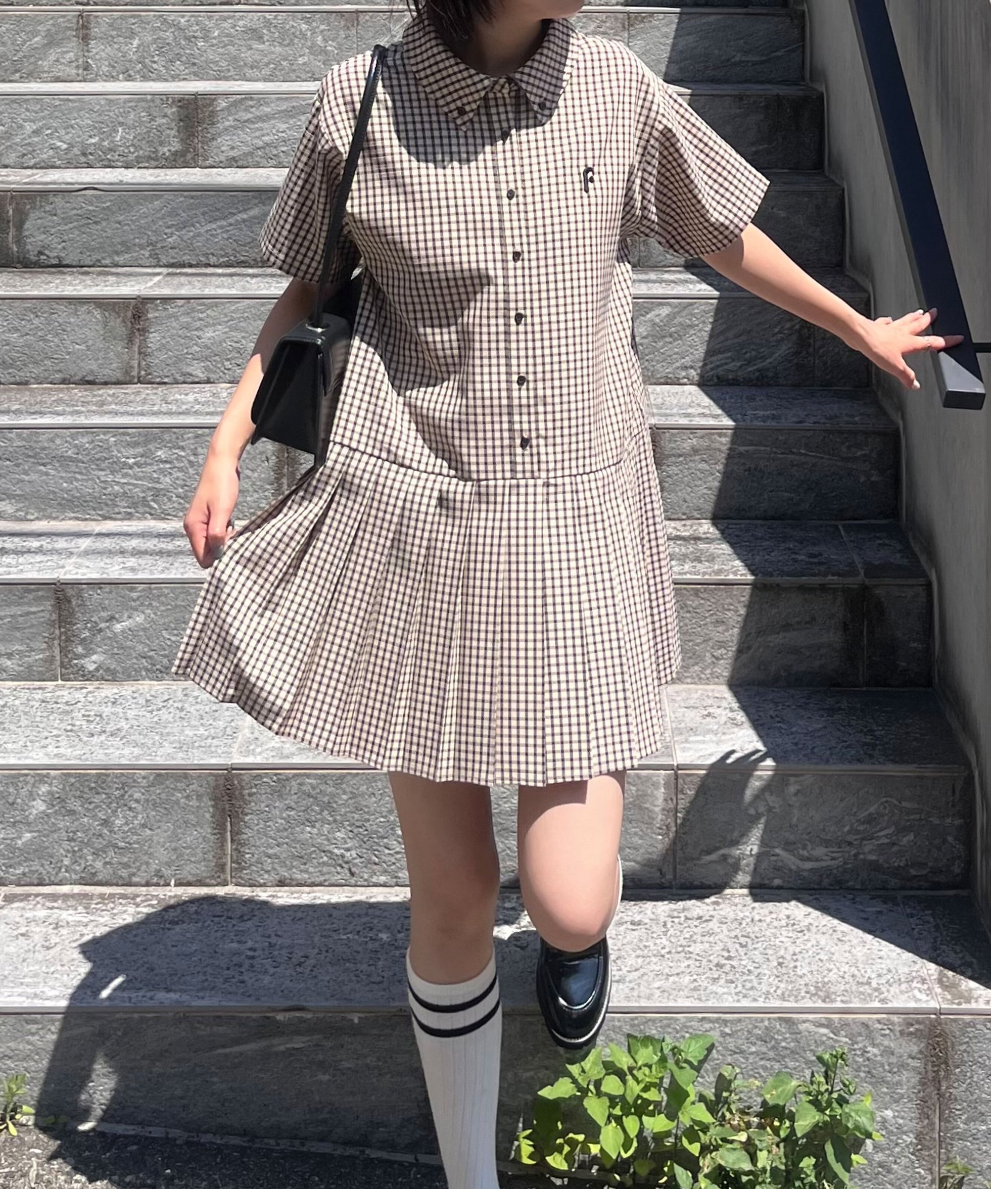 【フリーズマート/FREE'S MART】のチェックプリーツミニワンピース 人気、トレンドファッション・服の通販 founy(ファニー) 　ファッション　Fashion　レディースファッション　Ladies' Fashion Online　ワンピース　Dress　おすすめ　Recommend　ソックス　Socks　チェック　Check　デニム　Denim　トレンド　Trend　プリーツ　Pleats　 other-1|ID: prp329100004517792 ipo3291000000032680899