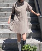 【フリーズマート/FREE'S MART】のチェックプリーツミニワンピース ベージュチェック1|ID: prp329100004517792 ipo3291000000032680904