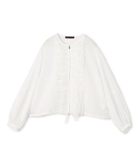 【トゥモローランド/TOMORROWLAND】 ルコットンオーガンジー ジップアップブラウス人気、トレンドファッション・服の通販 founy(ファニー) ファッション Fashion レディースファッション WOMEN トップス・カットソー Tops/Tshirt シャツ/ブラウス Shirts/Blouses エレガント 上品 Elegant オーガンジー Organdy ギャザー Gather ブルゾン Blouson 定番 Standard |ID:prp329100004517826
