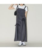 【フリークスストア/FREAK'S STORE】のギャザー リボン ロング キャミワンピース 限定展開 チャコールグレー|ID: prp329100004517830 ipo3291000000031932832