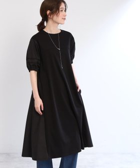 【リフレクト/Reflect】の【E-QUALITY/手洗い可】リラクシーワンピース 人気、トレンドファッション・服の通販 founy(ファニー) ファッション Fashion レディースファッション WOMEN ワンピース Dress ジャージ Jersey ドッキング Docking ポケット Pocket リラックス Relax レース Race |ID:prp329100004517836