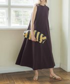 【コカ/COCA】のエンボス加工マキシ丈ノースリーブワンピース Brown|ID: prp329100004517872 ipo3291000000031933179