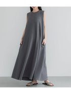【コカ/COCA】のエンボス加工マキシ丈ノースリーブワンピース Gray|ID: prp329100004517872 ipo3291000000031933184