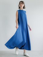【コカ/COCA】のエンボス加工マキシ丈ノースリーブワンピース Blue|ID: prp329100004517872 ipo3291000000031933188