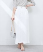 【ナチュラルクチュール/natural couture】の裾フリンジスカラップデニムスカート オフホワイト|ID: prp329100004517956 ipo3291000000031934274