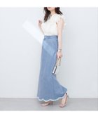【ナチュラルクチュール/natural couture】の裾フリンジスカラップデニムスカート ブルー|ID: prp329100004517956 ipo3291000000031934276
