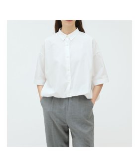 【マーコート/MARcourt】のmizuiro ind ハーフスリーブバルーンシャツ 人気、トレンドファッション・服の通販 founy(ファニー) ファッション Fashion レディースファッション WOMEN トップス・カットソー Tops/Tshirt シャツ/ブラウス Shirts/Blouses シンプル Simple バルーン Balloon フロント Front ベーシック Basic ポケット Pocket レギュラー Regular 夏 Summer 無地 Plain Color |ID:prp329100004517987