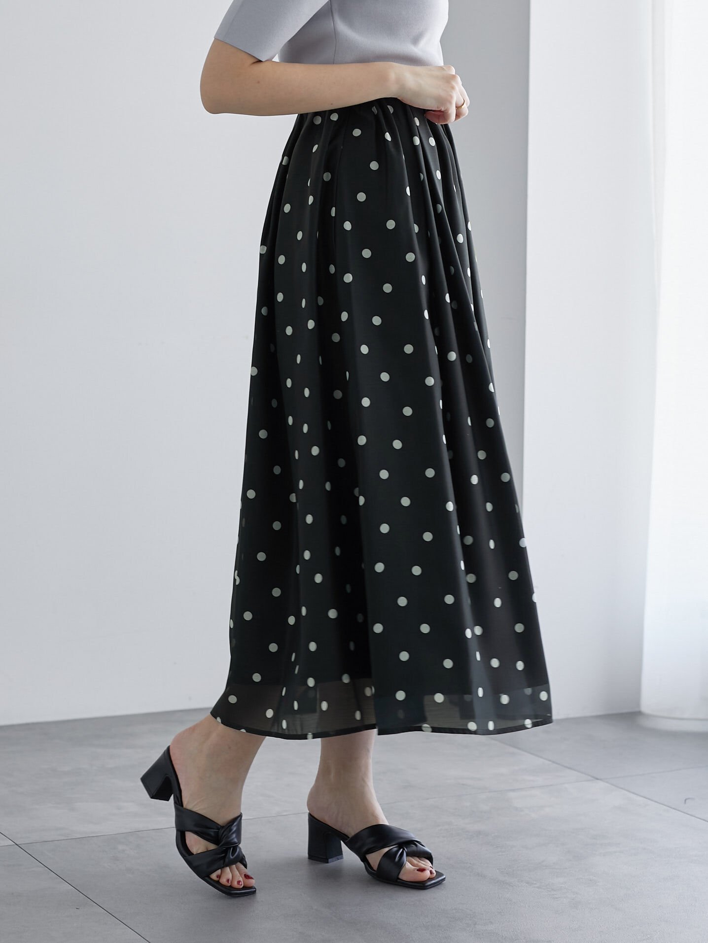【テチチ/Te chichi】のドットタックフレアスカート 人気、トレンドファッション・服の通販 founy(ファニー) 　ファッション　Fashion　レディースファッション　Ladies' Fashion Online　スカート　Skirt　Aライン/フレアスカート　Flared A-Line Skirts　ドット　Dot　フレア　Flare　夏　Summer　 other-1|ID: prp329100004518154 ipo3291000000032623242