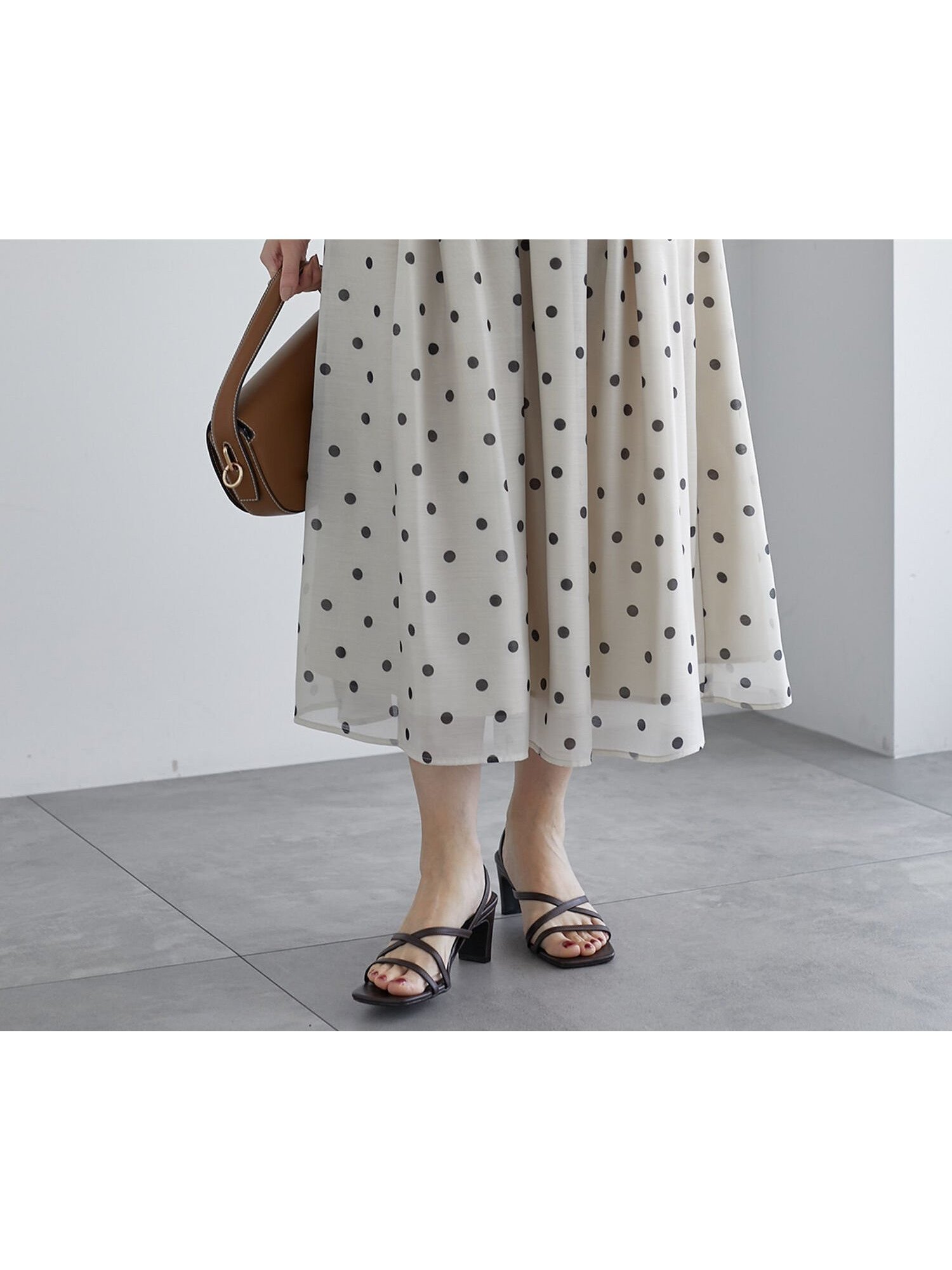 【テチチ/Te chichi】のドットタックフレアスカート インテリア・キッズ・メンズ・レディースファッション・服の通販 founy(ファニー) 　ファッション　Fashion　レディースファッション　Ladies' Fashion Online　スカート　Skirt　Aライン/フレアスカート　Flared A-Line Skirts　ドット　Dot　フレア　Flare　夏　Summer　ベージュ|ID: prp329100004518154 ipo3291000000032623246