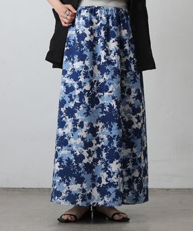 【コロニートゥーワンスリーナイン/COLONY 2139】のリンクパターンフレアスカート 人気、トレンドファッション・服の通販 founy(ファニー) ファッション Fashion レディースファッション WOMEN スカート Skirt Aライン/フレアスカート Flared A-Line Skirts フレア Flare プリント Print ボタニカル Botanical エレガント 上品 Elegant |ID:prp329100004518157