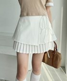 【ナイスクラップ/NICE CLAUP】のプリーツミニ巻きスカート 人気、トレンドファッション・服の通販 founy(ファニー) ファッション Fashion レディースファッション WOMEN スカート Skirt プリーツ Pleats thumbnail オフホワイト|ID: prp329100004518160 ipo3291000000031936563
