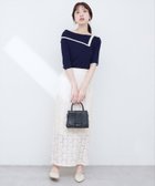 【ナチュラルクチュール/natural couture】の【WEB限定】花柄レースややAラインスカート アイボリー|ID: prp329100004518171 ipo3291000000031936618
