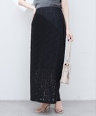 【ナチュラルクチュール/natural couture】の【WEB限定】花柄レースややAラインスカート ブラック|ID: prp329100004518171 ipo3291000000031936620