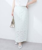 【ナチュラルクチュール/natural couture】の【WEB限定】花柄レースややAラインスカート ミント|ID: prp329100004518171 ipo3291000000031936624