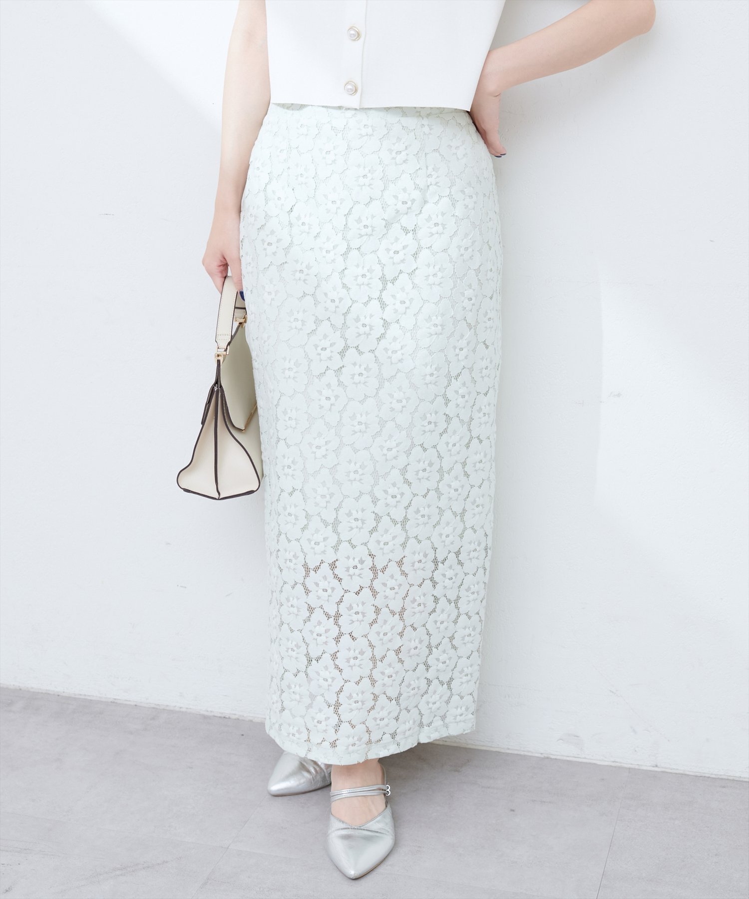 【ナチュラルクチュール/natural couture】の【WEB限定】花柄レースややAラインスカート インテリア・キッズ・メンズ・レディースファッション・服の通販 founy(ファニー) 　ファッション　Fashion　レディースファッション　WOMEN　スカート　Skirt　Aライン/フレアスカート　Flared A-Line Skirts　2025年　2025　2025春夏・S/S　Ss,Spring/Summer,2025　エレガント 上品　Elegant　コンパクト　Compact　フェミニン　Feminine　レース　Race　ミント|ID: prp329100004518171 ipo3291000000031936624