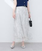 【ナチュラルクチュール/natural couture】のチュール刺繍切替スカート グレイッシュベージュ|ID: prp329100004518173 ipo3291000000031936634