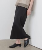 【リアン/Lian】のリネンタッチナロースカート 人気、トレンドファッション・服の通販 founy(ファニー) ファッション Fashion レディースファッション Fashion for Women スカート Skirts スリット Slit, Slit Detail thumbnail ブラック|ID: prp329100004518175 ipo3291000000032723791