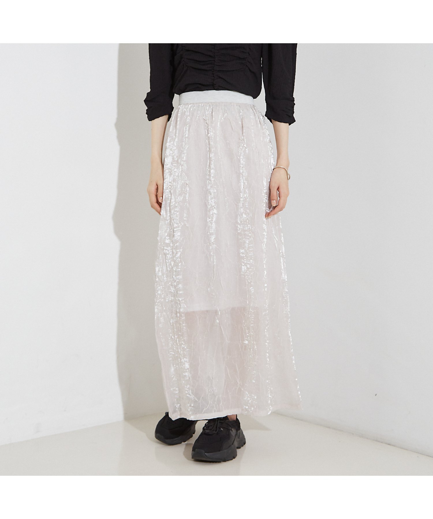 【その他のブランド/Other】の【セットアップ着用可】シャイン リンクル タイトスカート 人気、トレンドファッション・服の通販 founy(ファニー) 　ファッション　Fashion　レディースファッション　WOMEN　セットアップ　Setup　スカート　Skirt　シアー　Sheer　シンプル　Simple　セットアップ　Set Up　タイトスカート　Tight Skirt　ペチコート　Petticoat　ワッシャー　Washer　 other-1|ID: prp329100004518182 ipo3291000000031936702