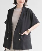 【アールピーエス/rps】のハーフスリーブテーラードジャケット ブラック|ID: prp329100004518225 ipo3291000000031937030