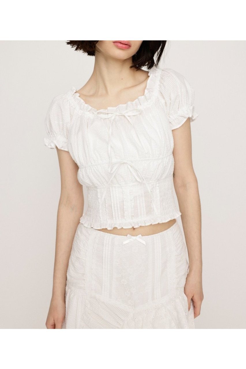 【スライ/SLY】のCOTTON LACE トップス 人気、トレンドファッション・服の通販 founy(ファニー) 　ファッション　Fashion　レディースファッション　WOMEN　トップス・カットソー　Tops/Tshirt　おすすめ　Recommend　ギャザー　Gather　スリーブ　Sleeve　デニム　Denim　ミリタリー　Military　レース　Race　 other-1|ID: prp329100004518473 ipo3291000000031998295