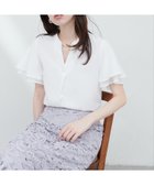 【ナチュラルクチュール/natural couture】の袖口シアーパール釦スキッパーブラウス オフホワイト|ID: prp329100004518491 ipo3291000000031939516