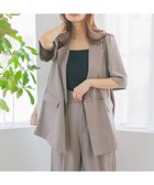 【ミスティ ウーマン/mysty woman】の【セットアップ着用可】タックスリーブアソートジャケット 人気、トレンドファッション・服の通販 founy(ファニー) ファッション Fashion レディースファッション Fashion for Women アウター Coat / Outerwear Collection レディースジャケット・軽アウター Jackets ショート Short, Short Length シンプル Simple, Minimal ジャケット Jacket, Outerwear スリーブ Sleeve, Long Sleeve / Short Sleeve セットアップ Set-Up, Coordinated Outfit デニム Denim, Jeans Material レース Lace, Lace Fabric ロング Long, Long-Length 夏 Summer 無地 Plain, Solid Color thumbnail グレージュ51|ID: prp329100004518501 ipo3291000000033631684