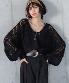 【ページボーイ/PAGEBOY】のスカシリーフニットボレロ ブラック09|ID: prp329100004518561 ipo3291000000031959676