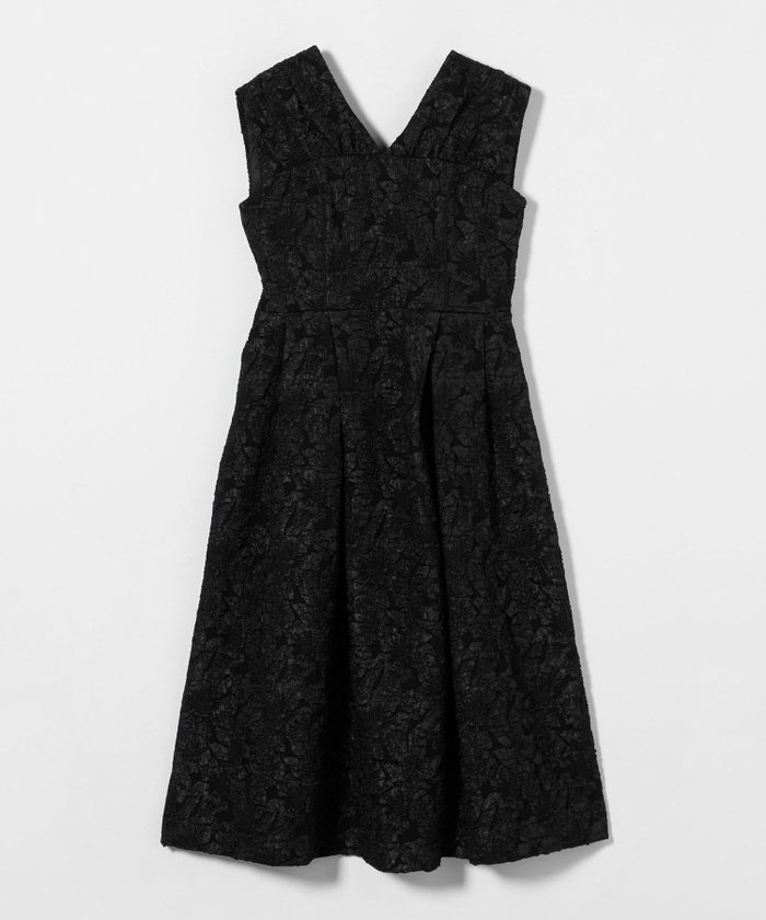 【ユナイテッドアローズ/UNITED ARROWS】のVネック ジャガード ワンピース インテリア・キッズ・メンズ・レディースファッション・服の通販 founy(ファニー) https://founy.com/ ファッション Fashion レディースファッション WOMEN ワンピース Dress おすすめ Recommend エレガント 上品 Elegant ノースリーブ No Sleeve フレア Flare モチーフ Motif |ID: prp329100004518807 ipo3291000000031942782