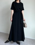 【リエディ/Re:EDIT】のダンボールリボン付き半袖ワンピース 人気、トレンドファッション・服の通販 founy(ファニー) ファッション Fashion レディースファッション WOMEN ワンピース Dress アクセサリー Accessories サンダル Sandals スクエア Square ストレート Straight スニーカー Sneakers ノースリーブ No Sleeve フラット Flat フレア Flare ラウンド Round リボン Ribbon エレガント 上品 Elegant 半袖 Short Sleeve thumbnail ブラック|ID: prp329100004518816 ipo3291000000032368624