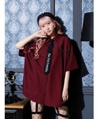 【その他のブランド/Other】のネクタイ付きユニセックス5分袖シャツ ワイン|ID: prp329100004518855 ipo3291000000033054156