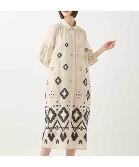 【ヒロコビス/HIROKO BIS】のエスニックモチーフドレス /洗える 人気、トレンドファッション・服の通販 founy(ファニー) ファッション Fashion レディースファッション WOMEN ワンピース Dress ドレス Party Dresses おすすめ Recommend エアリー Airy エスニック Ethnic ギャザー Gather モチーフ Motif 洗える Washable 羽織 Haori |ID:prp329100004518960
