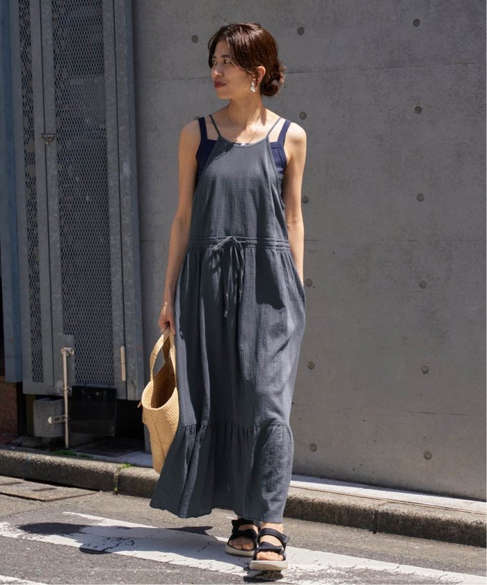 【イエナ/IENA】のenrica/エンリカ コットンキャミワンピース インテリア・キッズ・メンズ・レディースファッション・服の通販 founy(ファニー) https://founy.com/ ファッション Fashion レディースファッション WOMEN ワンピース Dress キャミワンピース No Sleeve Dresses キャミワンピース Cami Dress ドローコード Draw Cord |ID: prp329100004518980 ipo3291000000031944104