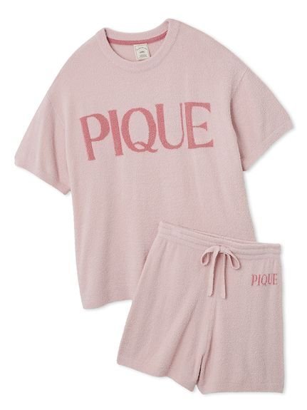 【ジェラート ピケ/gelato pique】のスムーズィーロゴジャガードプルオーバー ショートパンツセット インテリア・キッズ・メンズ・レディースファッション・服の通販 founy(ファニー) 　ファッション　Fashion　レディースファッション　WOMEN　パンツ　Pants　ハーフ / ショートパンツ　Short Pants　おすすめ　Recommend　なめらか　Smooth　イエロー　Yellow　カラフル　Colorful　ショート　Short　シンプル　Simple　セットアップ　Set Up　パジャマ　Pajamas　パーティ　Party　フロント　Front　ラベンダー　Lavender　PNK[066]|ID: prp329100004519088 ipo3291000000031945186