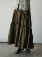 【ラシュッド/LASUD】のパイピングティアードスカート 人気、トレンドファッション・服の通販 founy(ファニー) ファッション Fashion レディースファッション Fashion for Women スカート Skirts ティアードスカート Tiered Skirts ティアードスカート Tiered Skirt, Flounced Skirt パイピング Piping, Trim Design フレア Flare, Flared エレガント 上品 Elegant thumbnail カーキ|ID: prp329100004519118 ipo3291000000033267853
