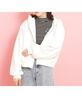 【ピンク ラテ/PINK-latte / KIDS】のフード付きジップパーカー 人気、トレンドファッション・服の通販 founy(ファニー) ファッション Fashion キッズファッション KIDS おすすめ Recommend なめらか Smooth ガーリー Girly シンプル Simple デニム Denim パーカー Hoodie ポケット Pocket リラックス Relax ワンポイント One Point 再入荷 Restock/Back In Stock/Re Arrival |ID:prp329100004519160