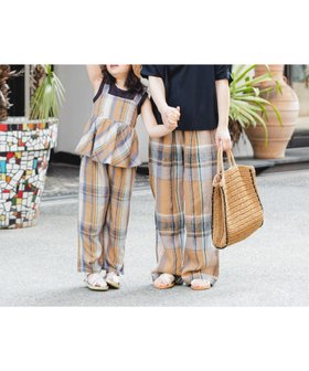 【アーバンリサーチ ドアーズ/URBAN RESEARCH DOORS / KIDS】の『セットアップ対応/親子リンク』レーヨンリネンイージーパンツ(KIDS) 人気、トレンドファッション・服の通販 founy(ファニー) ファッション Fashion キッズファッション KIDS ボトムス Bottoms/Kids 2025年 2025 2025春夏・S/S Ss,Spring/Summer,2025 ストレート Straight セットアップ Set Up ビスチェ Bustier リネン Linen 夏 Summer S/S・春夏 Ss・Spring/Summer |ID:prp329100004519290