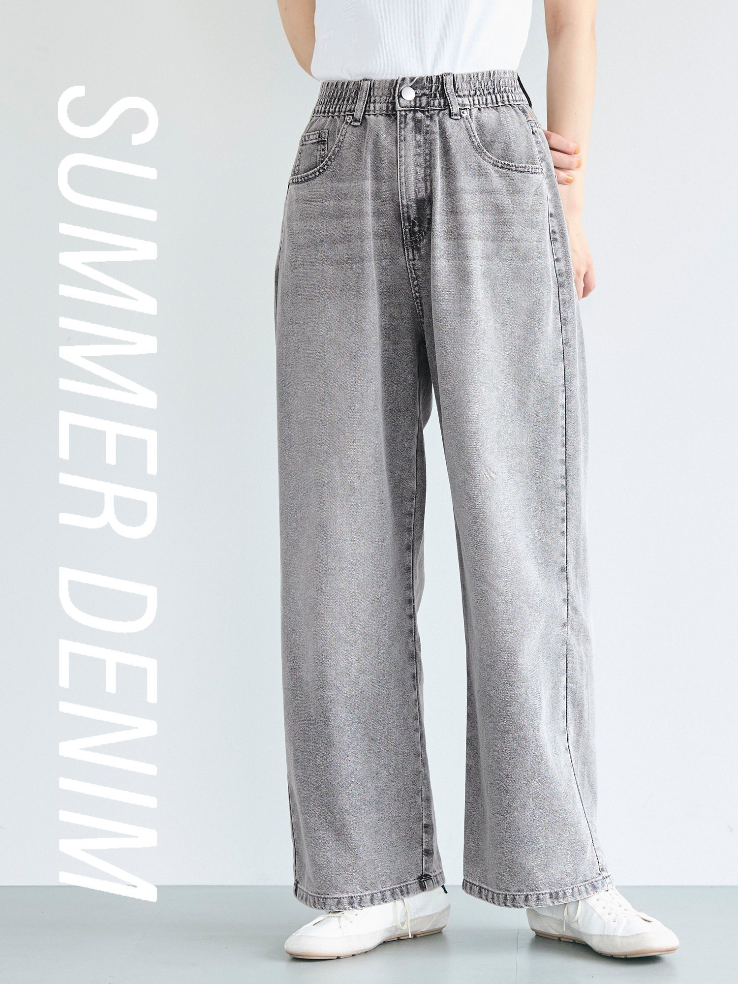 【コカ/COCA】のサマーデニムウエストゴムイージーパンツ 人気、トレンドファッション・服の通販 founy(ファニー) 　ファッション　Fashion　レディースファッション　WOMEN　パンツ　Pants　春　Spring　サマー　Summer　ショート　Short　デニム　Denim　ポケット　Pocket　楽ちん　Easy　ワイド　Wide　S/S・春夏　Ss・Spring/Summer　おすすめ　Recommend　夏　Summer　 other-1|ID: prp329100004519617 ipo3291000000031949883