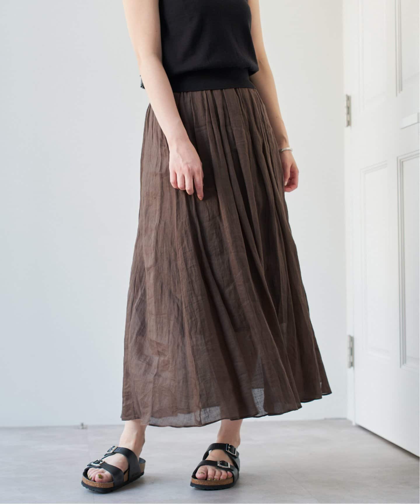 【イエナ/IENA】のラミータックギャザースカート 人気、トレンドファッション・服の通販 founy(ファニー) 　ファッション　Fashion　レディースファッション　WOMEN　スカート　Skirt　2025年　2025　2025春夏・S/S　Ss,Spring/Summer,2025　ギャザー　Gather　シンプル　Simple　フレア　Flare　ミモレ　Mimore　夏　Summer　春　Spring　S/S・春夏　Ss・Spring/Summer　 other-1|ID: prp329100004519844 ipo3291000000032434518