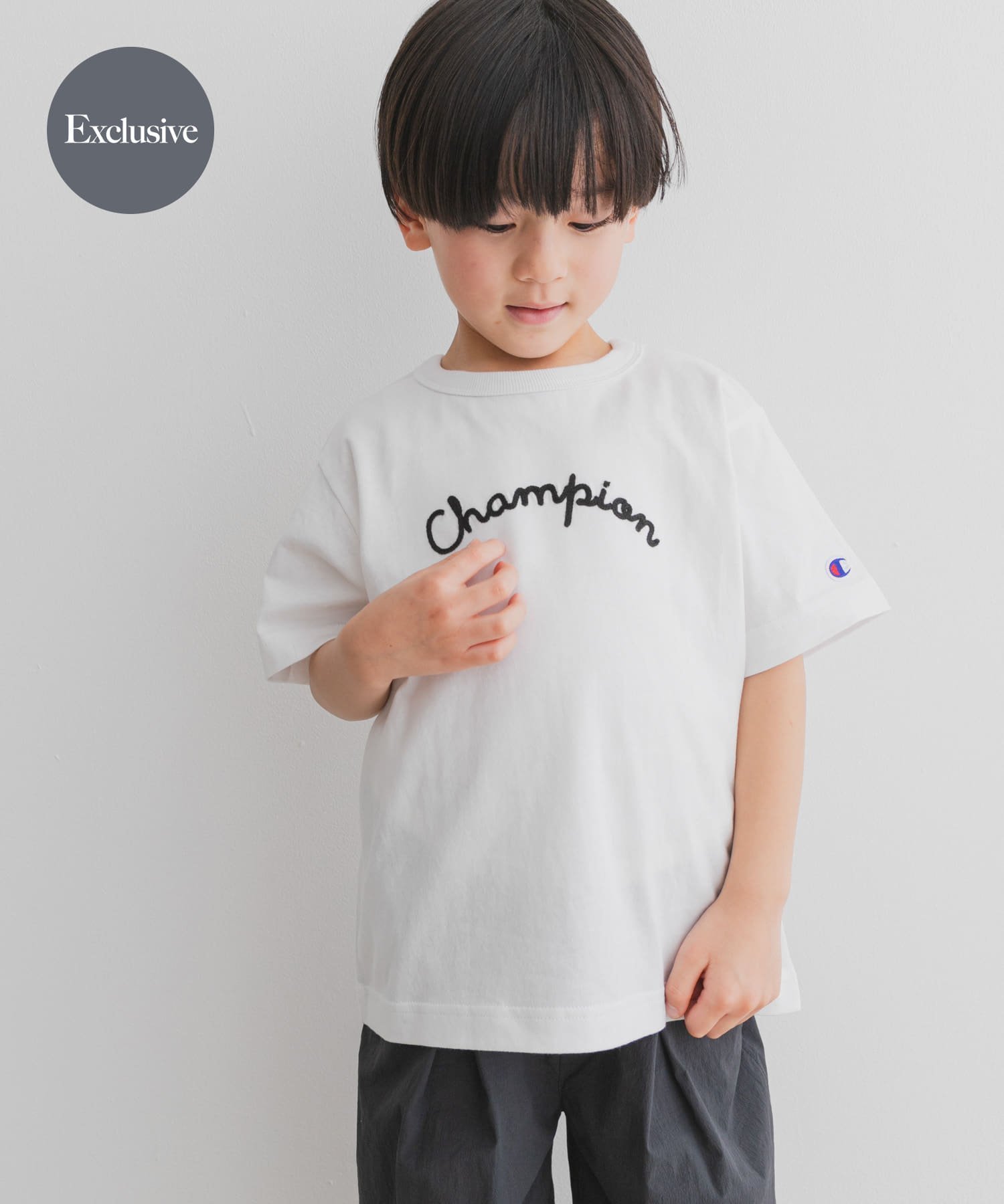 【アーバンリサーチ ドアーズ/URBAN RESEARCH DOORS / KIDS】の『別注』Champion*DOOORS チェーンステッチロゴTシャツ(KIDS) 人気、トレンドファッション・服の通販 founy(ファニー) 　ファッション　Fashion　キッズファッション　KIDS　2025年　2025　2025春夏・S/S　Ss,Spring/Summer,2025　ショート　Short　シンプル　Simple　スリーブ　Sleeve　チェーン　Chain　フロント　Front　別注　Special Order　夏　Summer　S/S・春夏　Ss・Spring/Summer　 other-1|ID: prp329100004519936 ipo3291000000031954404